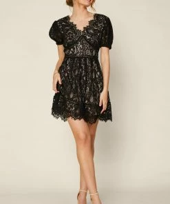 SKIES ARE BLUE Lace Mini Dress New In Clothing