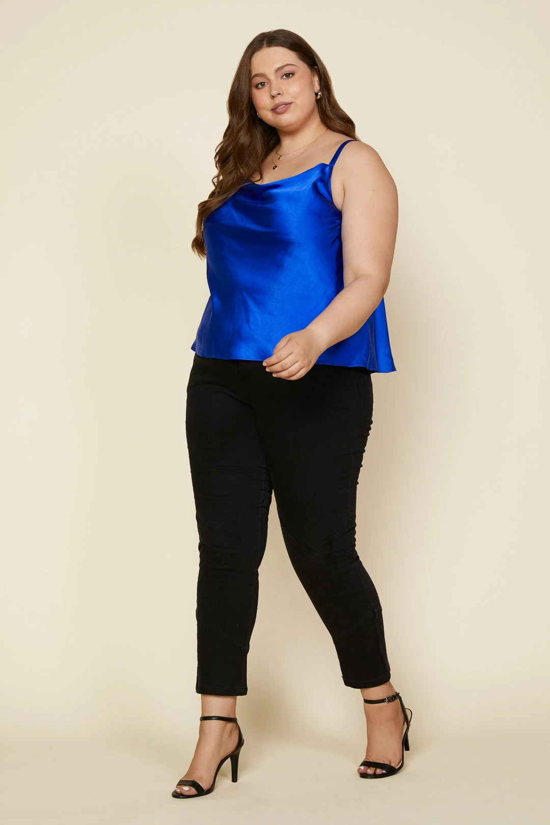 SKIES ARE BLUE Plus Size - Cowl Neck Cami 4 SKIES ARE BLUE Plus Size - Cowl Neck Cami