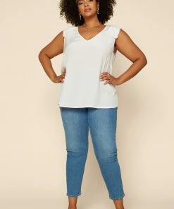 SKIES ARE BLUE Plus Size - Pleated Shoulder Top 8 SKIES ARE BLUE Plus Size - Pleated Shoulder Top