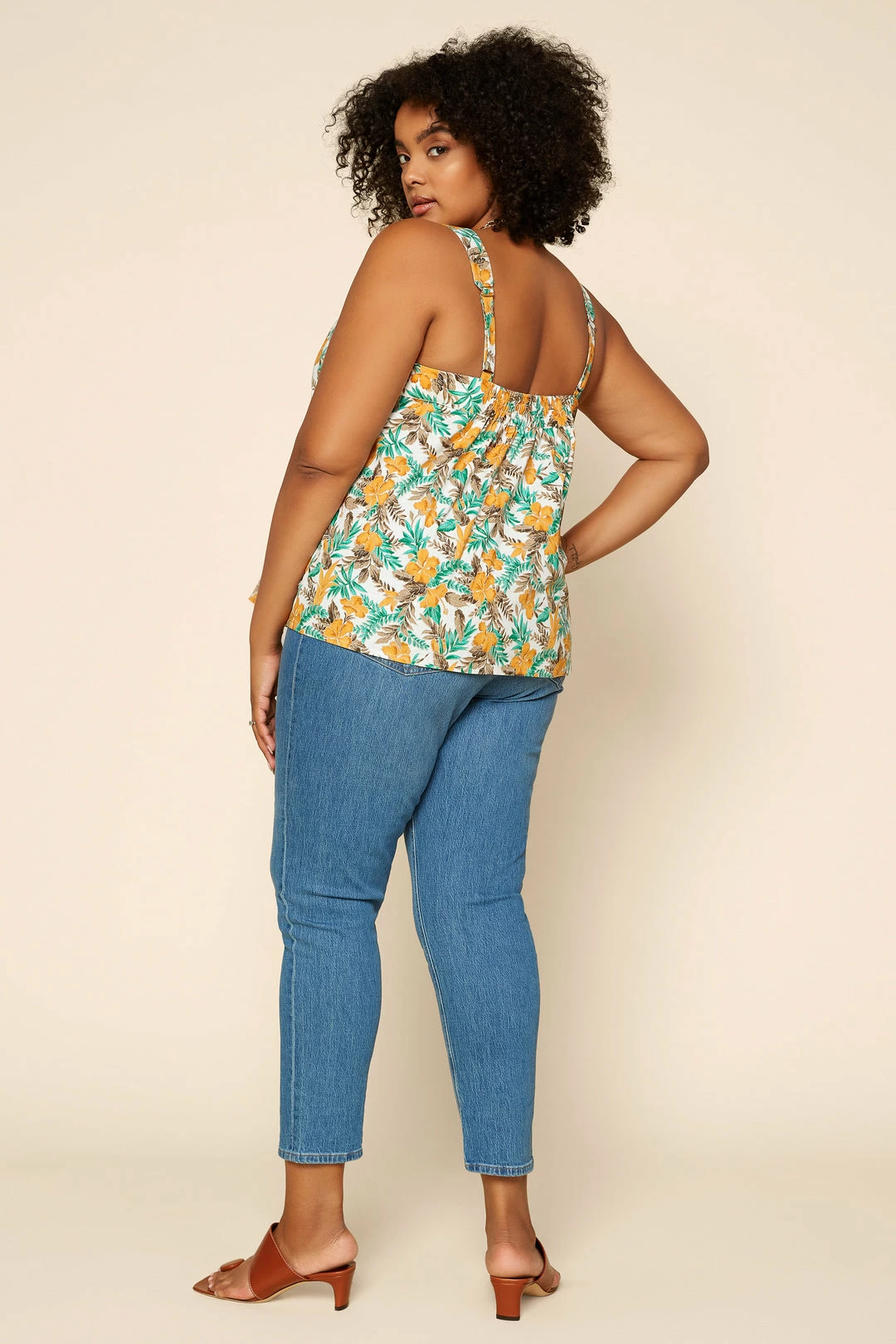 SKIES ARE BLUE Plus Size - Tropical Tie Shoulder Top Clothing 7 SKIES ARE BLUE Plus Size - Tropical Tie Shoulder Top Clothing