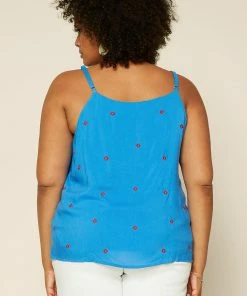 SKIES ARE BLUE Plus Size - Embroidered Cami Clothing 11 SKIES ARE BLUE Plus Size - Embroidered Cami Clothing