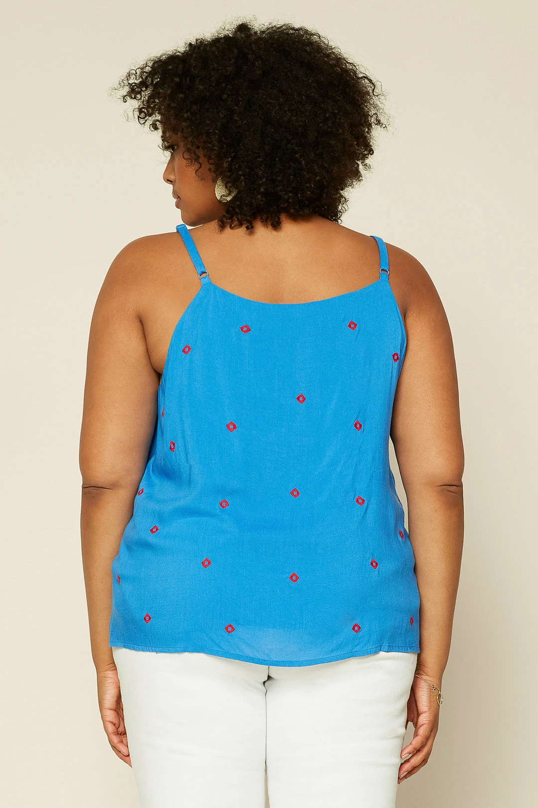 SKIES ARE BLUE Plus Size - Embroidered Cami Clothing 7 SKIES ARE BLUE Plus Size - Embroidered Cami Clothing