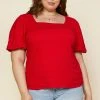 SKIES ARE BLUE New In Plus Size Plus Size - Square Neck Top 2 SKIES ARE BLUE New In Plus Size Plus Size - Square Neck Top
