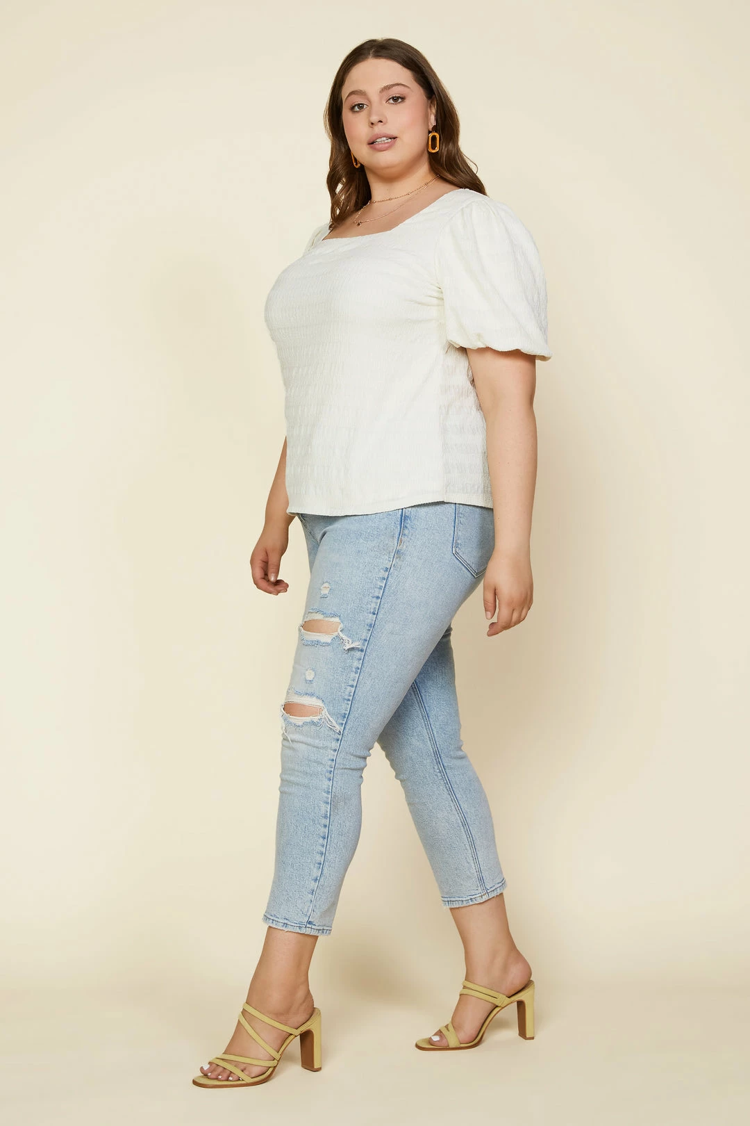 SKIES ARE BLUE Plus Size - Square Neck Top 4 SKIES ARE BLUE Plus Size - Square Neck Top