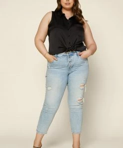 SKIES ARE BLUE Plus Size - Sleeveless Button Down Top New In Plus Size 9 SKIES ARE BLUE Plus Size - Sleeveless Button Down Top New In Plus Size