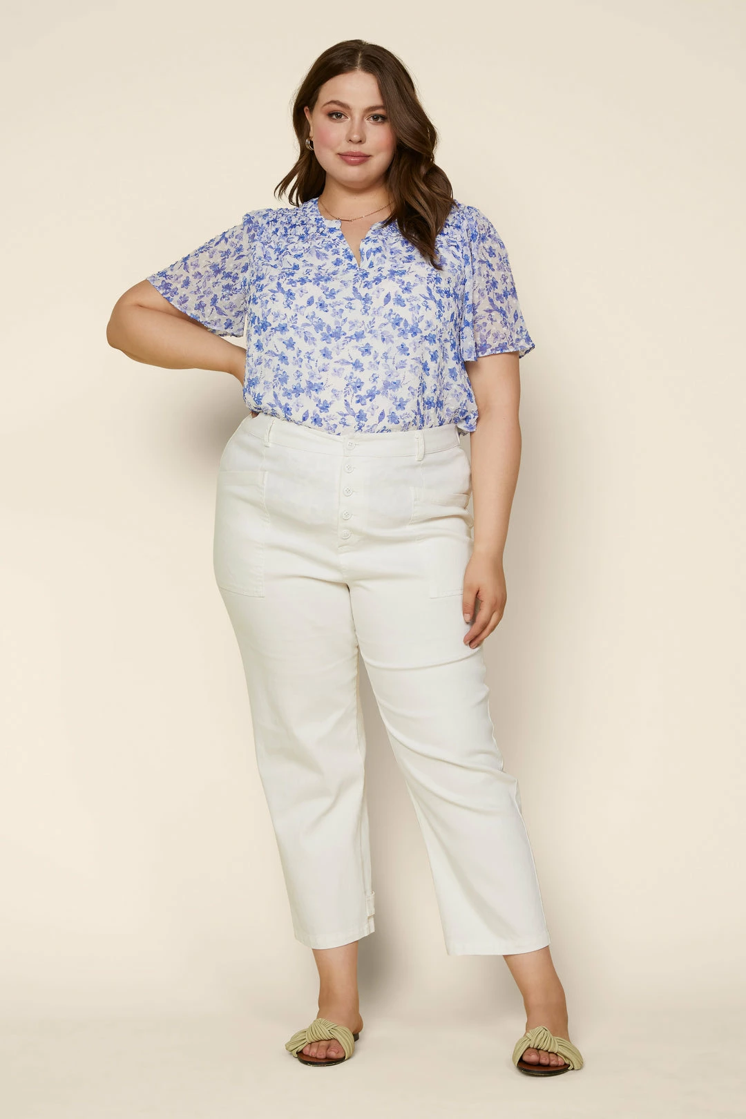 SKIES ARE BLUE Plus Size - Denim Utility Pants New In Plus Size 3 SKIES ARE BLUE Plus Size - Denim Utility Pants New In Plus Size