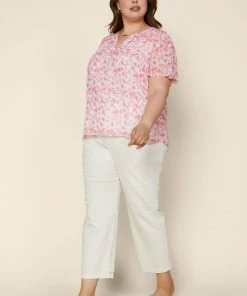 SKIES ARE BLUE Plus Size - Sweet Floral Ruffled Top New In Plus Size 8 SKIES ARE BLUE Plus Size - Sweet Floral Ruffled Top New In Plus Size