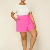 SKIES ARE BLUE Clothing Plus Size - Neon Structured Shorts