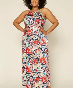 SKIES ARE BLUE Plus Size - Floral Wide Leg Jumpsuit 13 SKIES ARE BLUE Plus Size - Floral Wide Leg Jumpsuit