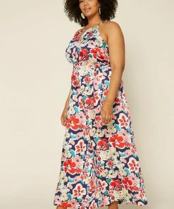 SKIES ARE BLUE Plus Size - Floral Wide Leg Jumpsuit 11 SKIES ARE BLUE Plus Size - Floral Wide Leg Jumpsuit
