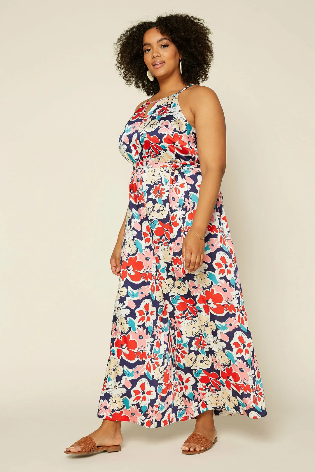 SKIES ARE BLUE Plus Size - Floral Wide Leg Jumpsuit 6 SKIES ARE BLUE Plus Size - Floral Wide Leg Jumpsuit