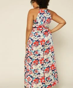 SKIES ARE BLUE Plus Size - Floral Wide Leg Jumpsuit 12 SKIES ARE BLUE Plus Size - Floral Wide Leg Jumpsuit