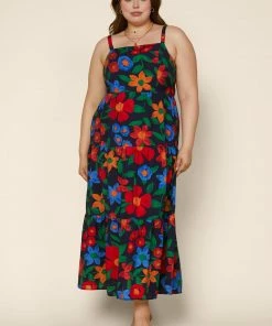 SKIES ARE BLUE Plus Size - Isabel Floral Maxi Dress New In Plus Size