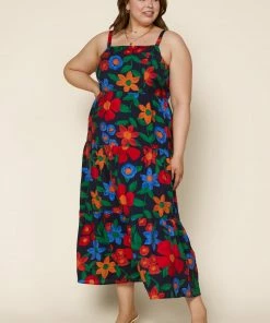SKIES ARE BLUE Plus Size - Isabel Floral Maxi Dress New In Plus Size
