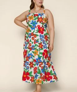 SKIES ARE BLUE Plus Size - Isabel Floral Maxi Dress New In Plus Size