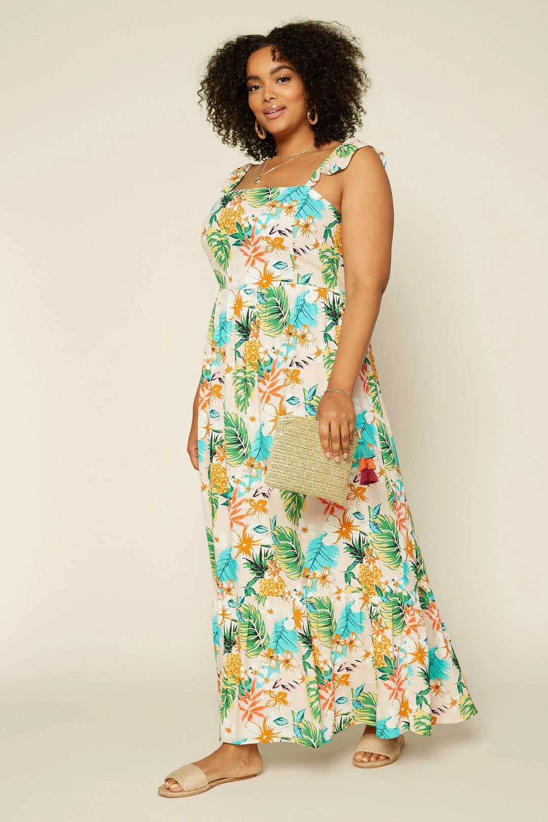 SKIES ARE BLUE Clothing Plus Size - Elliot Botanical Maxi Dress 5 SKIES ARE BLUE Clothing Plus Size - Elliot Botanical Maxi Dress