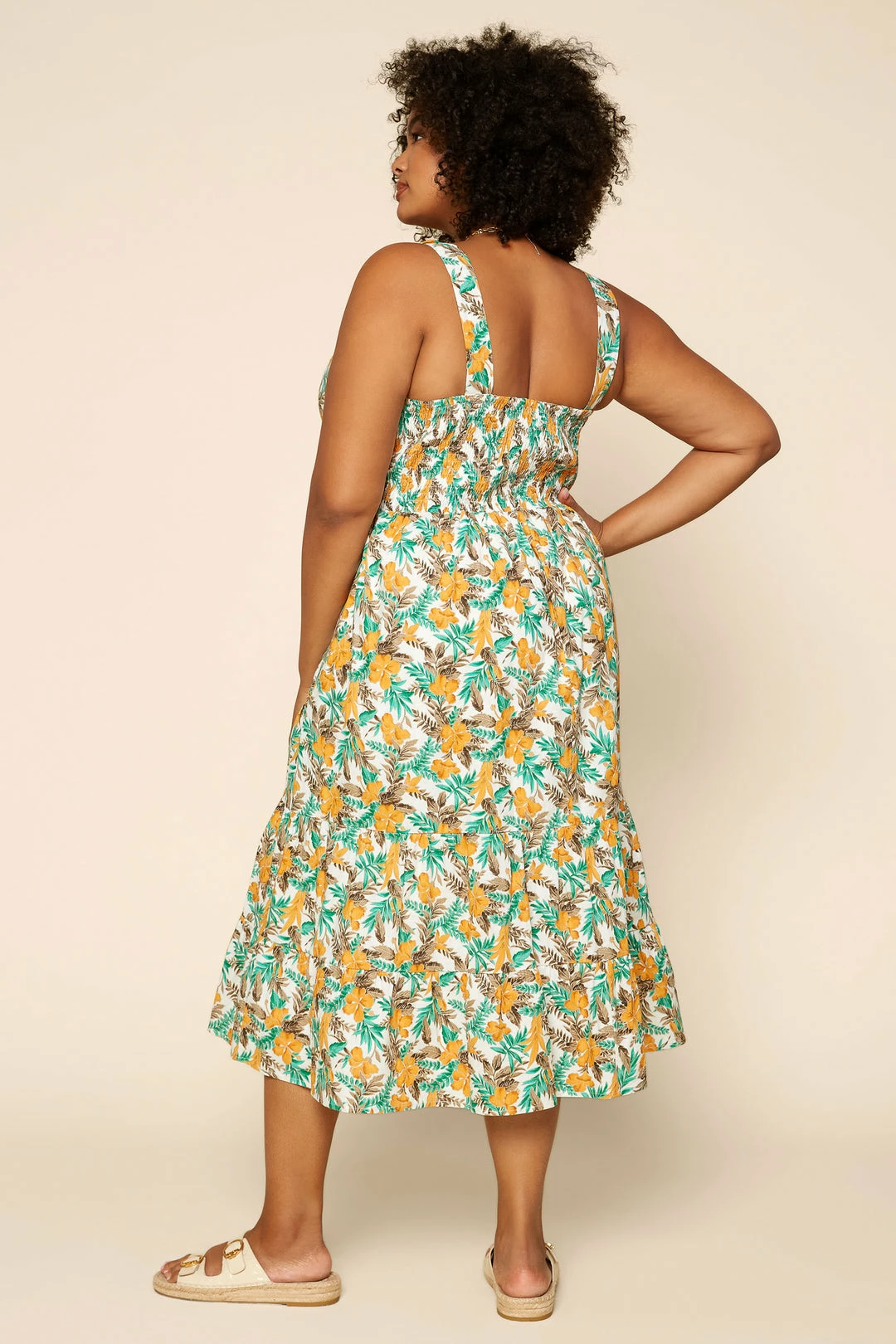 SKIES ARE BLUE Clothing Plus Size - Tropical Tie Shoulder Dress 7 SKIES ARE BLUE Clothing Plus Size - Tropical Tie Shoulder Dress