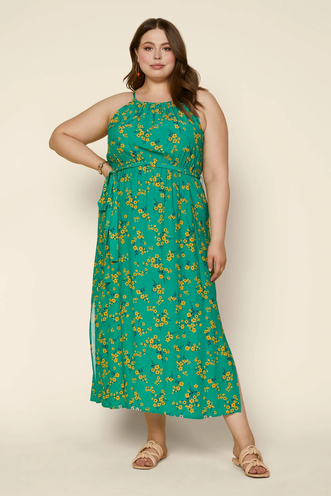 SKIES ARE BLUE Plus Size - Floral Halter Dress New In Plus Size 5 SKIES ARE BLUE Plus Size - Floral Halter Dress New In Plus Size