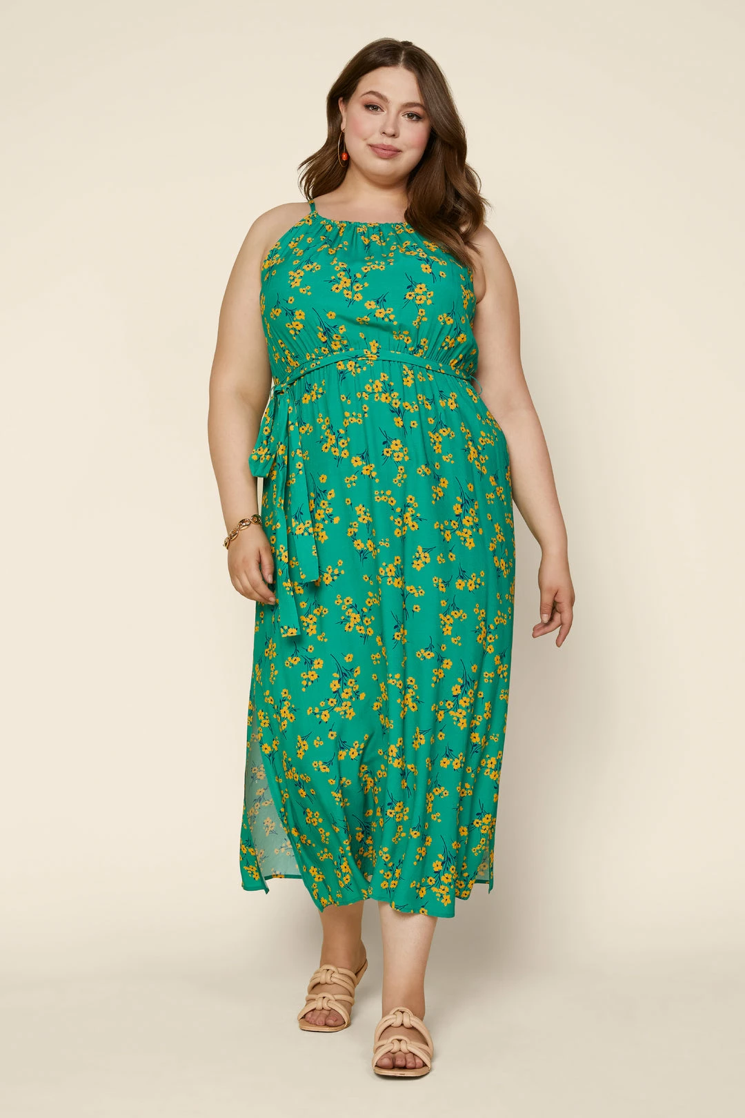 SKIES ARE BLUE Plus Size - Floral Halter Dress New In Plus Size 3 SKIES ARE BLUE Plus Size - Floral Halter Dress New In Plus Size