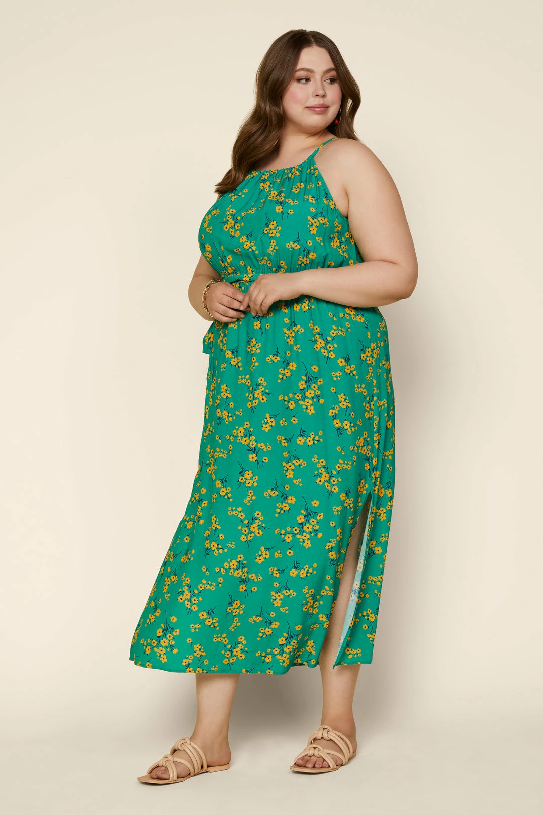 SKIES ARE BLUE Plus Size - Floral Halter Dress New In Plus Size 7 SKIES ARE BLUE Plus Size - Floral Halter Dress New In Plus Size