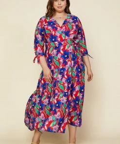 SKIES ARE BLUE Plus Size - Caroline Multicolor Floral Dress