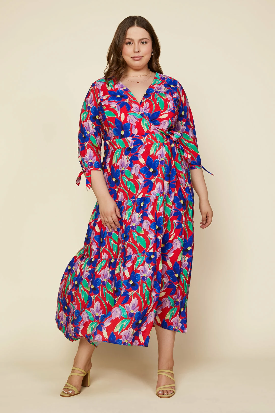 SKIES ARE BLUE Plus Size - Caroline Multicolor Floral Dress 4 SKIES ARE BLUE Plus Size - Caroline Multicolor Floral Dress