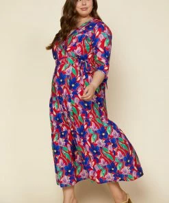 SKIES ARE BLUE Plus Size - Caroline Multicolor Floral Dress 7 SKIES ARE BLUE Plus Size - Caroline Multicolor Floral Dress