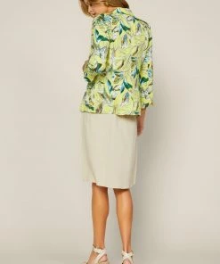 SKIES ARE BLUE Clothing Tropical Print Blazer 8 SKIES ARE BLUE Clothing Tropical Print Blazer