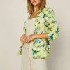 SKIES ARE BLUE Clothing Tropical Print Blazer 2 SKIES ARE BLUE Clothing Tropical Print Blazer