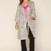 SKIES ARE BLUE Clothing Belted Sequin Duster 2 SKIES ARE BLUE Clothing Belted Sequin Duster