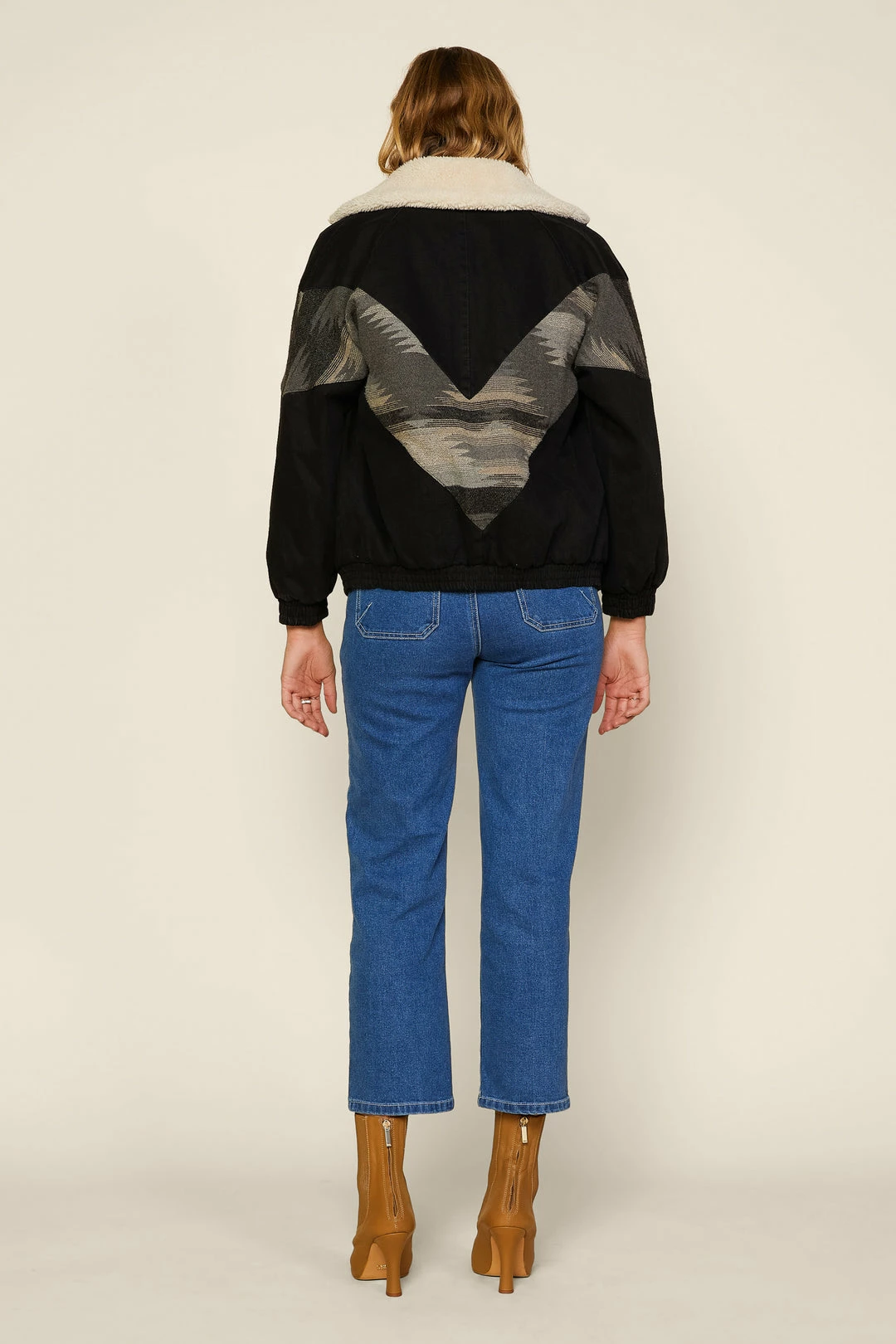 SKIES ARE BLUE Dahlia Faux Shearling Jacket 10 SKIES ARE BLUE Dahlia Faux Shearling Jacket