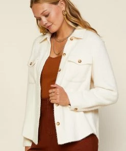 SKIES ARE BLUE Myra Button Down Shacket