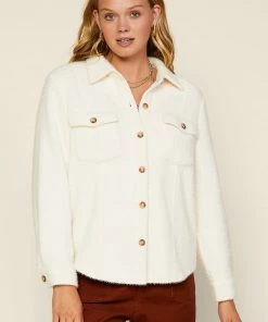 SKIES ARE BLUE Myra Button Down Shacket