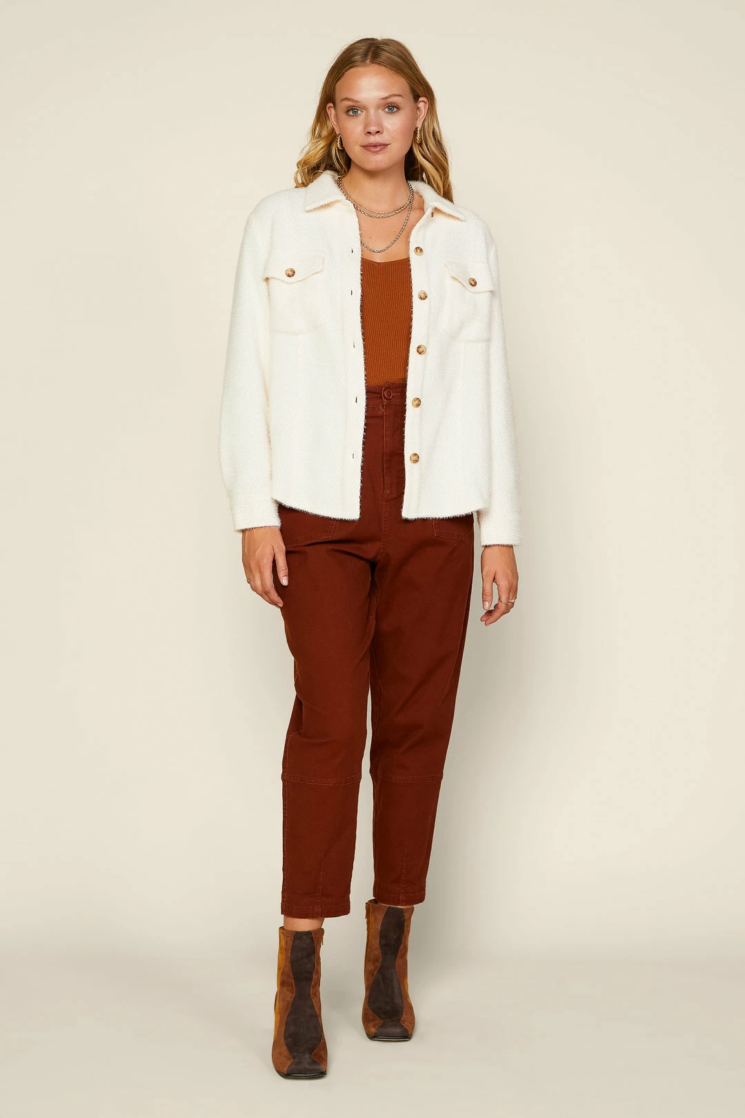 SKIES ARE BLUE Myra Button Down Shacket 5 SKIES ARE BLUE Myra Button Down Shacket