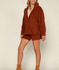 SKIES ARE BLUE Textured Knit Jacket Clothing