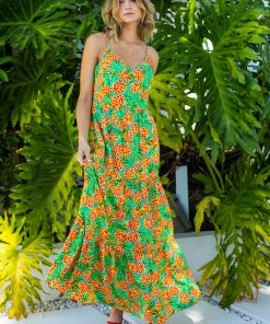 SKIES ARE BLUE New In Clothing Tropical Print Maxi Dress 15 SKIES ARE BLUE New In Clothing Tropical Print Maxi Dress