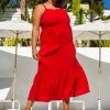 SKIES ARE BLUE New In Plus Size Plus Size - Tiered Maxi Dress