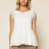 SKIES ARE BLUE Clothing Linda Eyelet Lace Top 1 SKIES ARE BLUE Clothing Linda Eyelet Lace Top