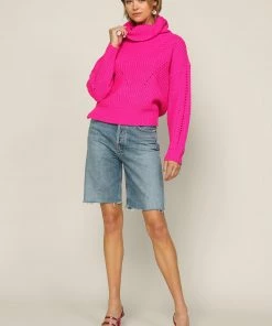 SKIES ARE BLUE Cozy Knit Turtleneck Sweater Clothing