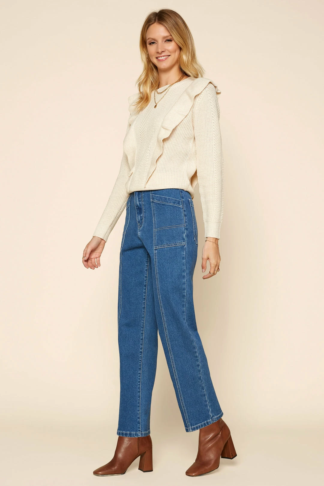 SKIES ARE BLUE Stretch Denim Jeans 4 SKIES ARE BLUE Stretch Denim Jeans