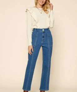 SKIES ARE BLUE Stretch Denim Jeans