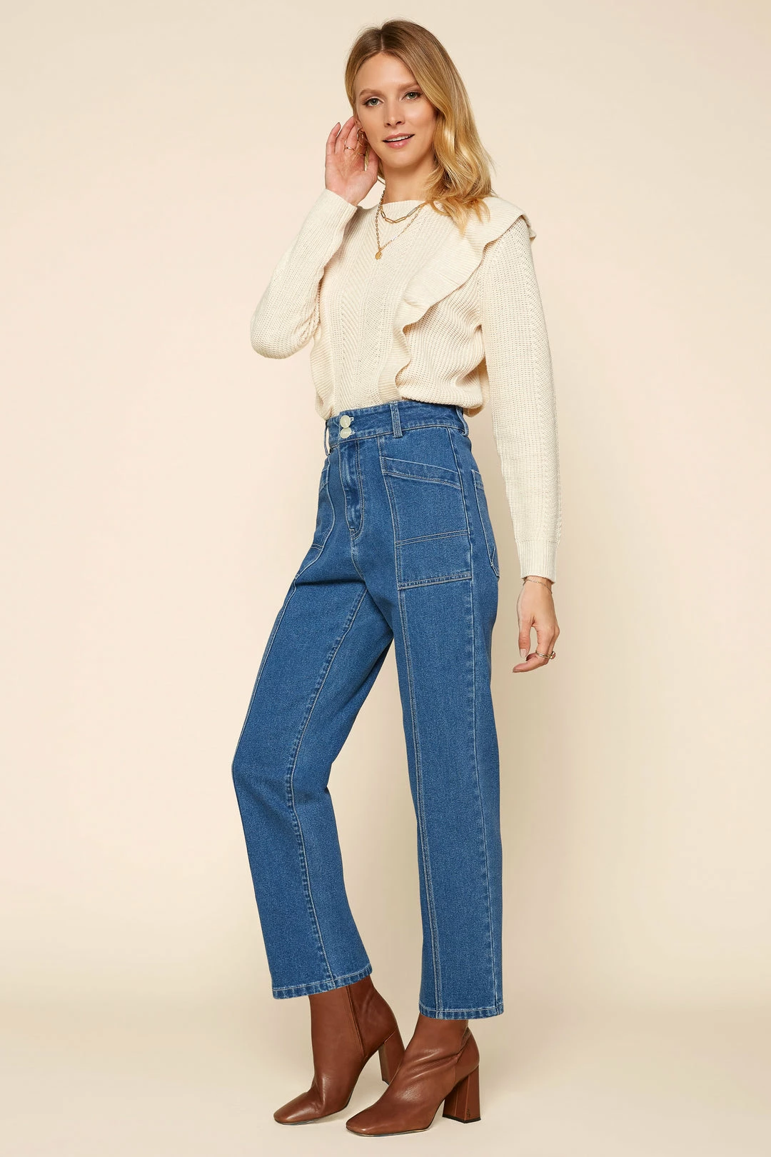 SKIES ARE BLUE Stretch Denim Jeans 5 SKIES ARE BLUE Stretch Denim Jeans