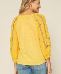 SKIES ARE BLUE Crochet Trim Knit Top 9 SKIES ARE BLUE Crochet Trim Knit Top