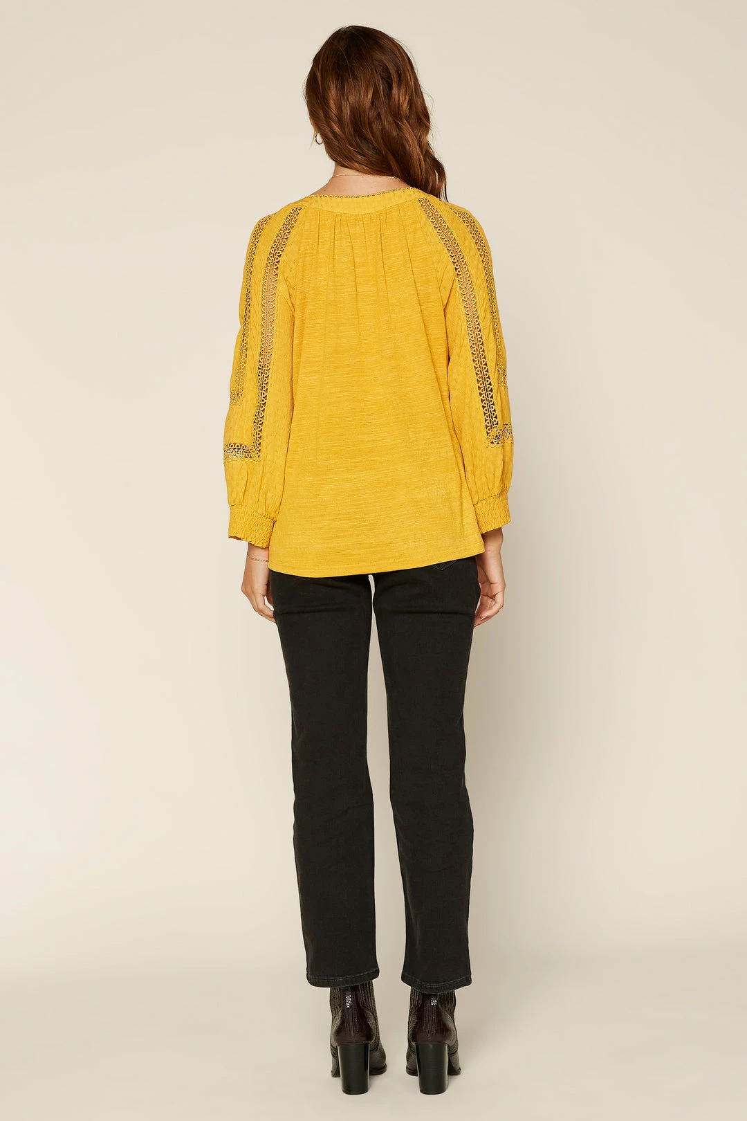 SKIES ARE BLUE Clothing Crochet Trim Knit Top 5 SKIES ARE BLUE Clothing Crochet Trim Knit Top