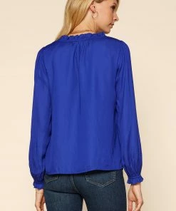 SKIES ARE BLUE Sophia Ruffled Blouse Clothing
