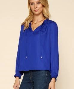 SKIES ARE BLUE Sophia Ruffled Blouse Clothing