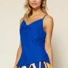 SKIES ARE BLUE Striped Jacquard Cowl Cami Clothing