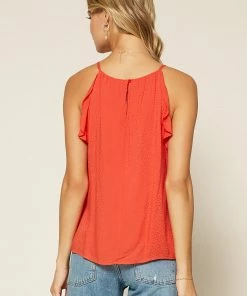 SKIES ARE BLUE Ruffled Halter Top Clothing 8 SKIES ARE BLUE Ruffled Halter Top Clothing