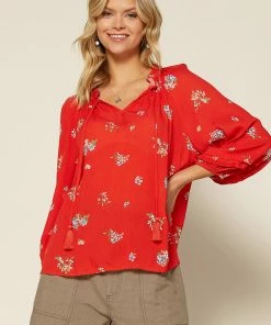 SKIES ARE BLUE Clothing Floral Long Sleeve Blouse 8 SKIES ARE BLUE Clothing Floral Long Sleeve Blouse