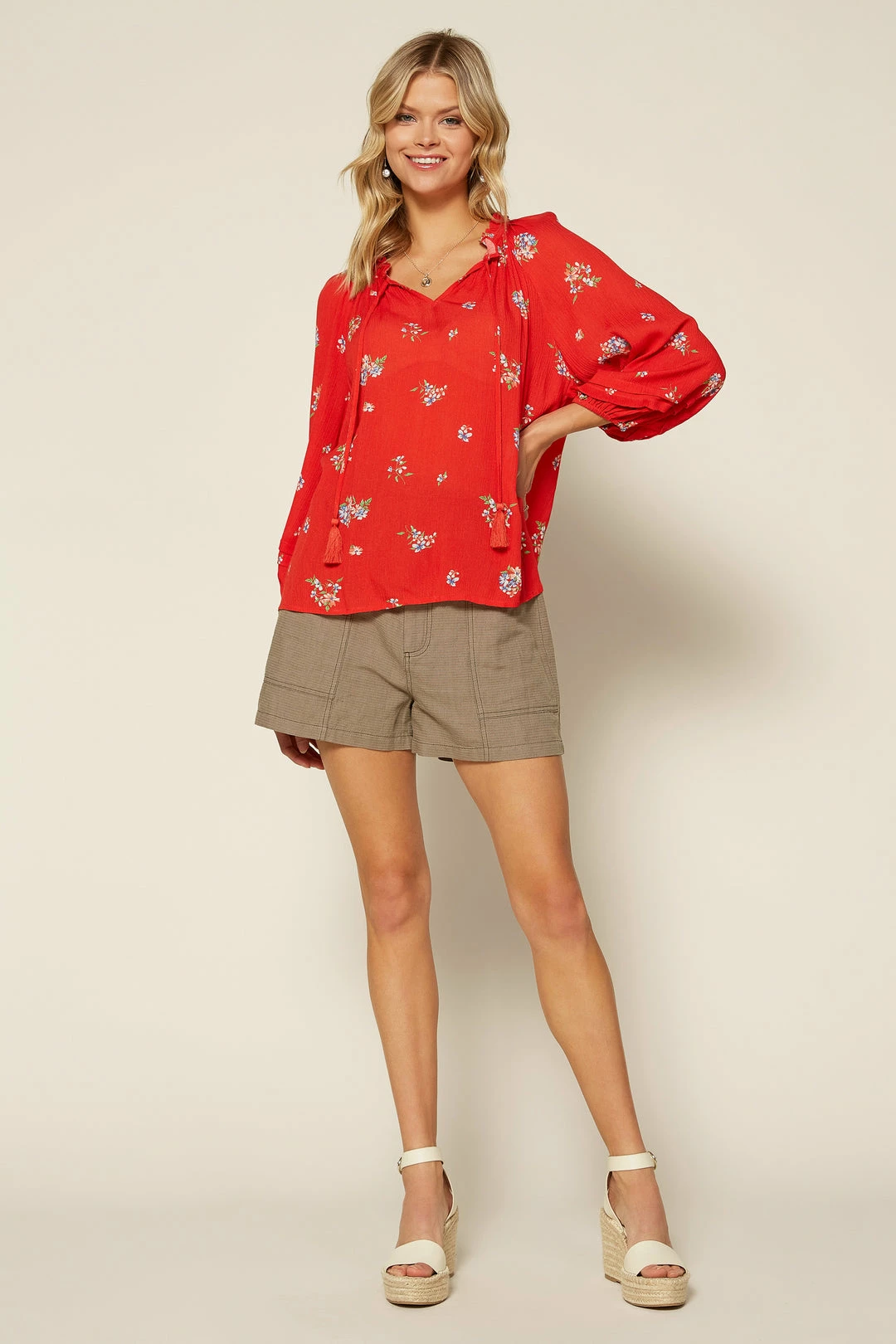 SKIES ARE BLUE Clothing Floral Long Sleeve Blouse 4 SKIES ARE BLUE Clothing Floral Long Sleeve Blouse